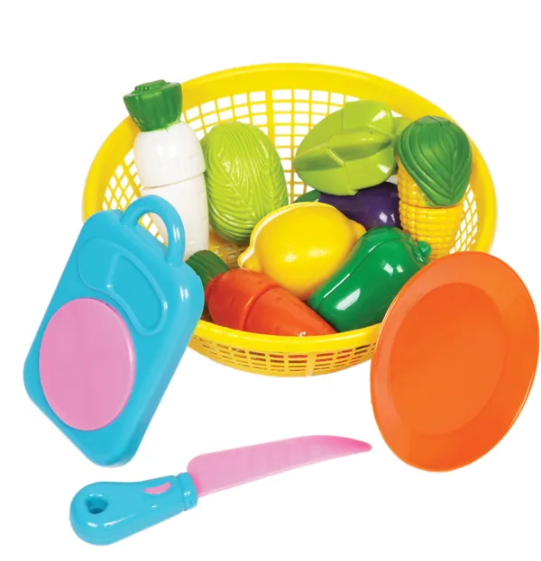 Poly_Propylene_8_Vegetables_With_Basket,Chopping_Plate,Knife,Serving_Plate_For_Kids