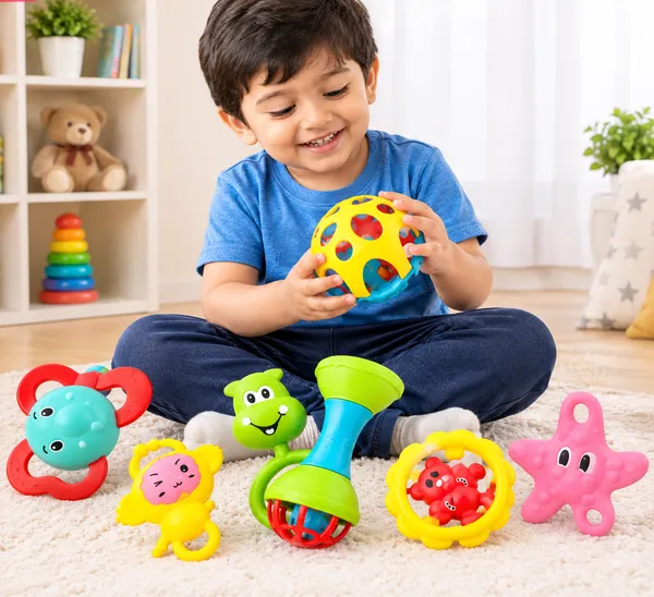 Abs_Plastic_New_7_Pcs_Rattle_Set_For_Kids
