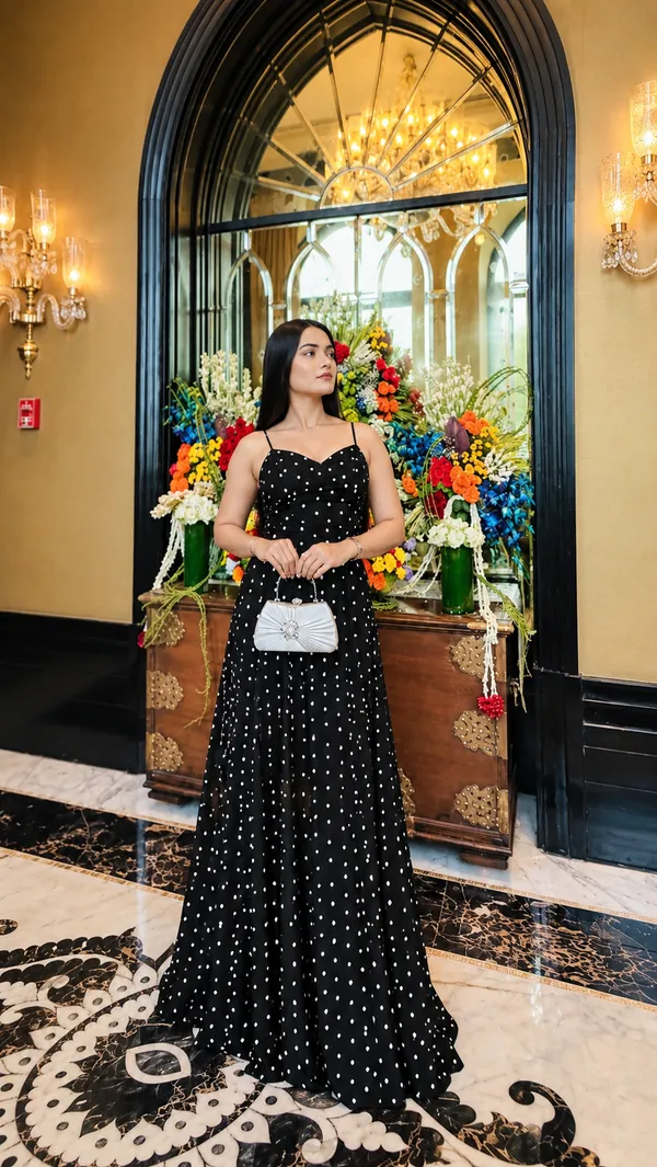 Black_&_White_Luxury_Noir_Polka_Dot_Maxi_Dress_for_Women