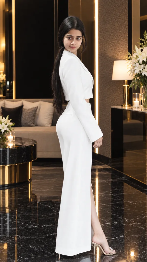 White_Women_Suit_Wrap_Buttock_Skirt_Peak_Lapel_Dressy_Business_Casual_Outfits