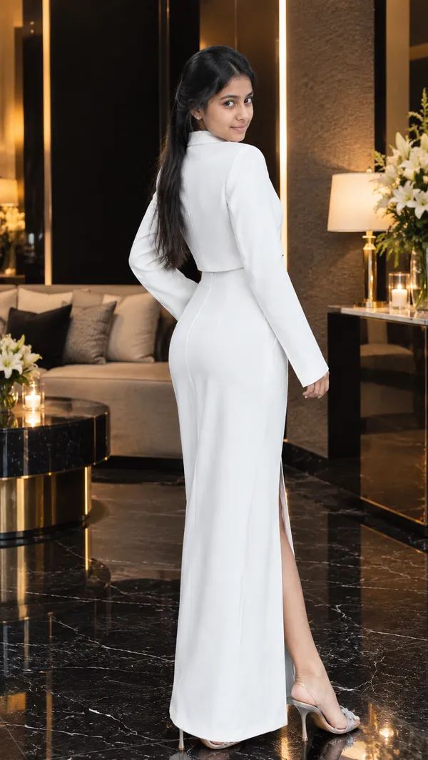 White_Women_Suit_Wrap_Buttock_Skirt_Peak_Lapel_Dressy_Business_Casual_Outfits