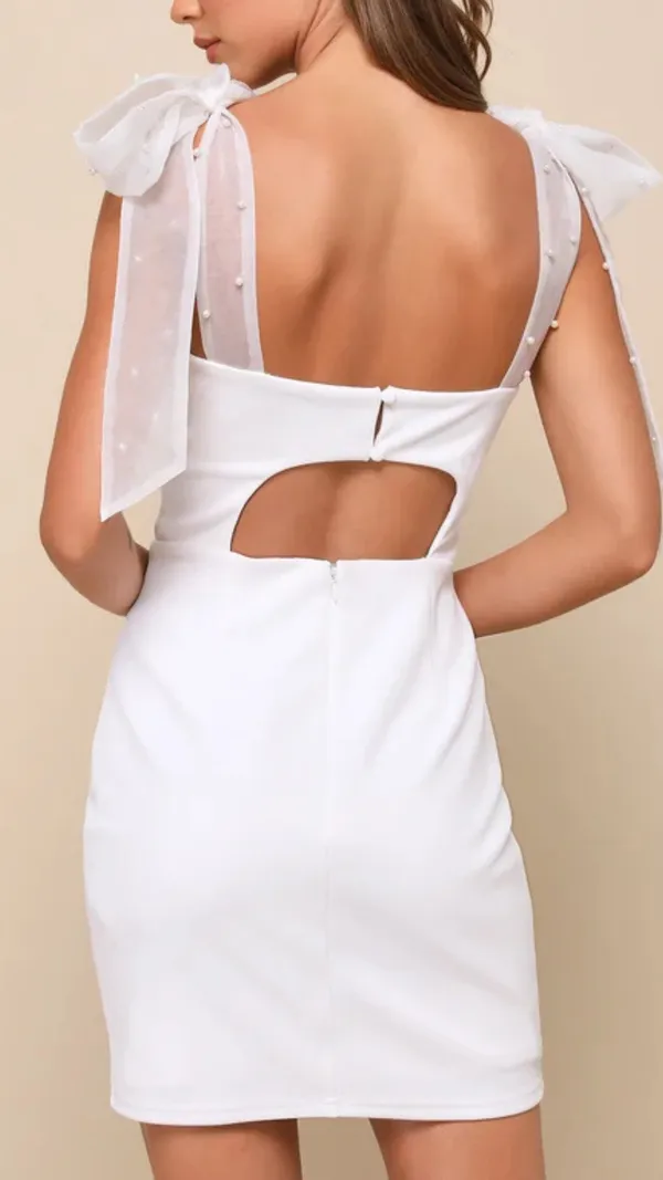 Beaming_Perfection_White_Pearl_Organza_Tie-Strap_Mini_Dress