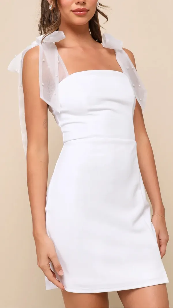 Beaming_Perfection_White_Pearl_Organza_Tie-Strap_Mini_Dress