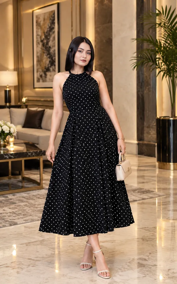 Black_Polka_Dot__Neck_Midi_Dress