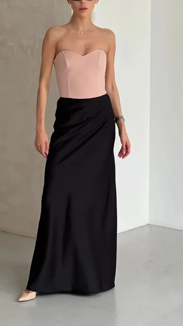 Black_Silk_Satin_Full_length_Skirt_for_Special_Occasions
