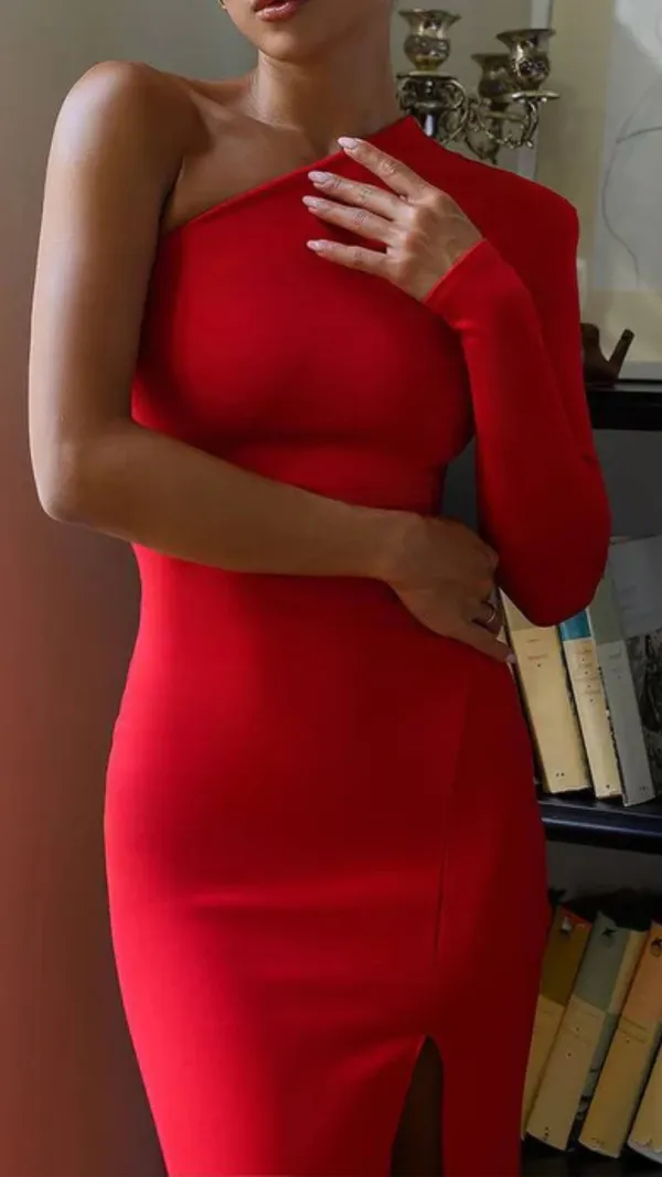 Bodycon_One_Shoulder_Maxi_Dress_red