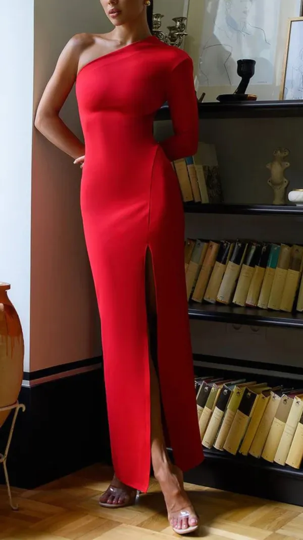 Bodycon_One_Shoulder_Maxi_Dress_red