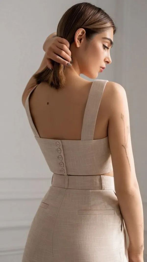 Beige_Crop_Top_With_Flared_Formal_Pants_For_Women