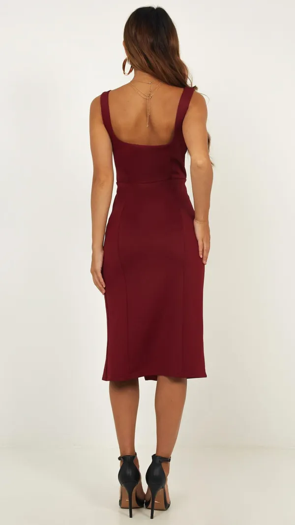 Maroon_Garnet_Flame_Cutout_Midi_Dress_For_Women