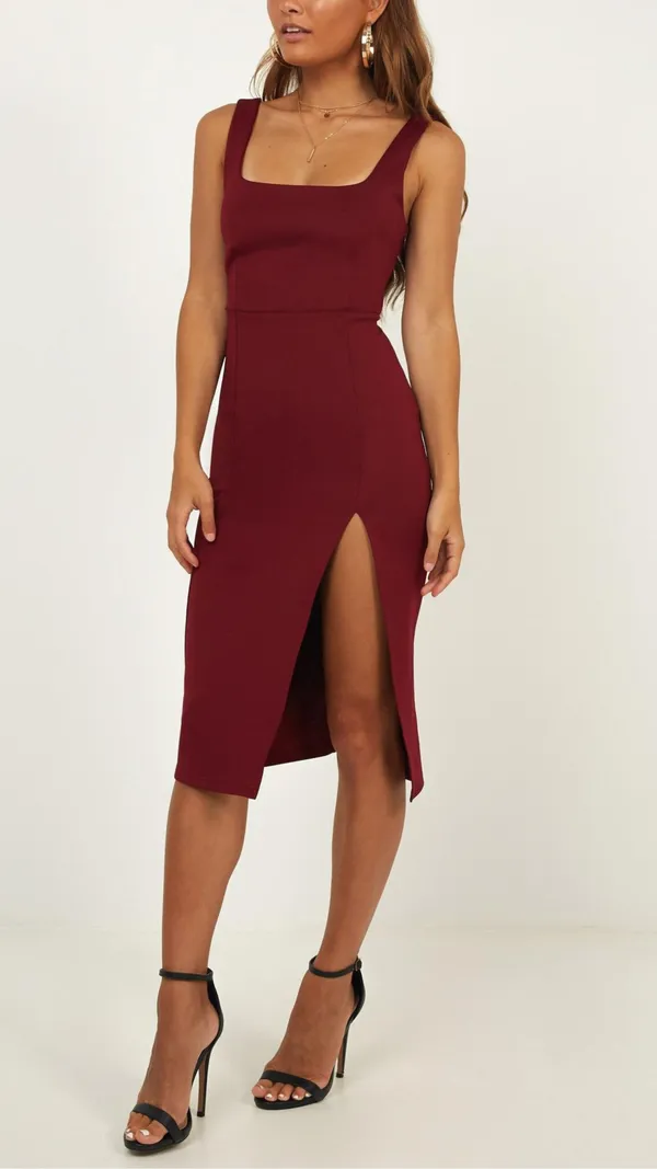 Maroon_Garnet_Flame_Cutout_Midi_Dress_For_Women