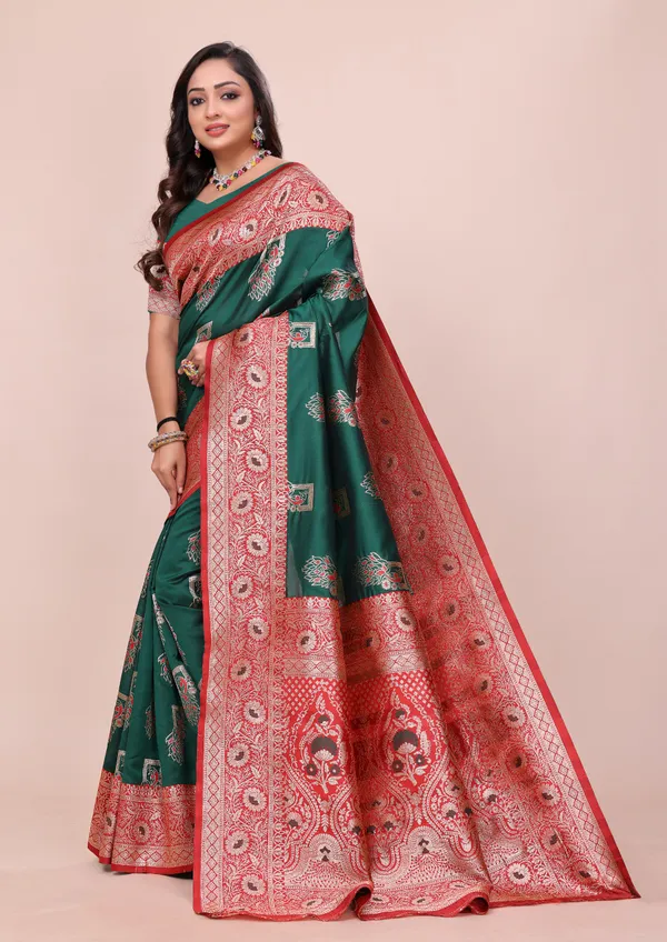 Green_Soft_Pethani_Silk_With_Zari_Meenakari_Weaving_Designer_Saree