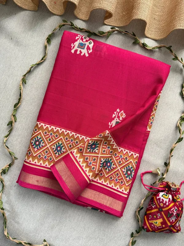 Pink_Presenting_New_Printed_With_Blouse_Mul_Mul_Cotton_Saree