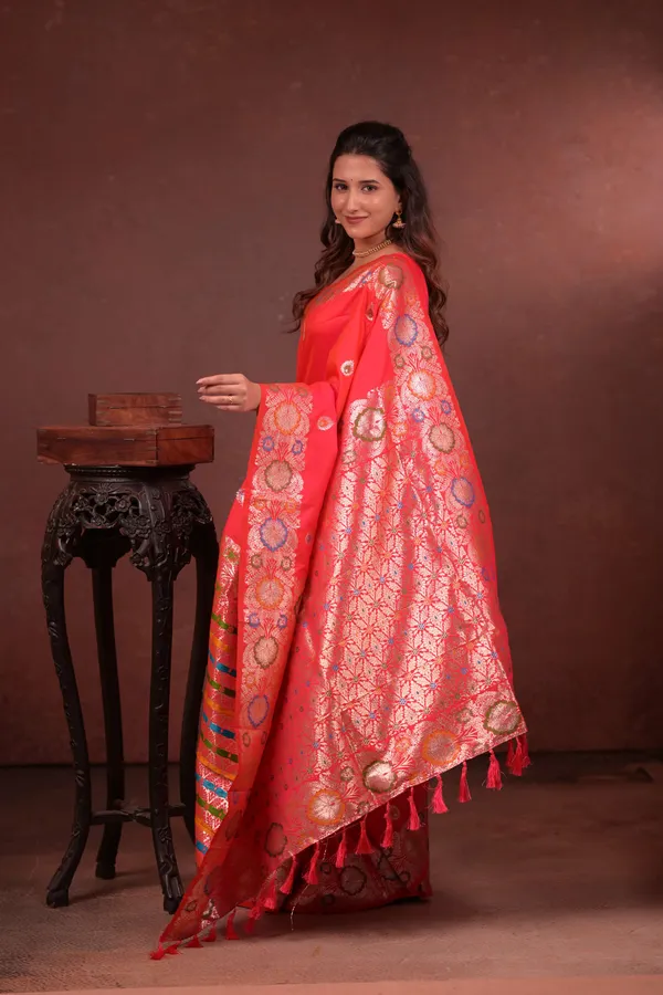 Pink_Premium_Soft_Silk_New_Takshashila_Paithani_Saree_Made_With_Smooth_And_Rich_Fabric_Saree