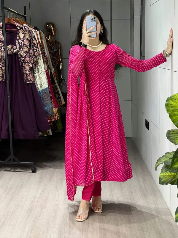 Pink_Blush_Majestic_Leheriya_Print_Kurti_Collection