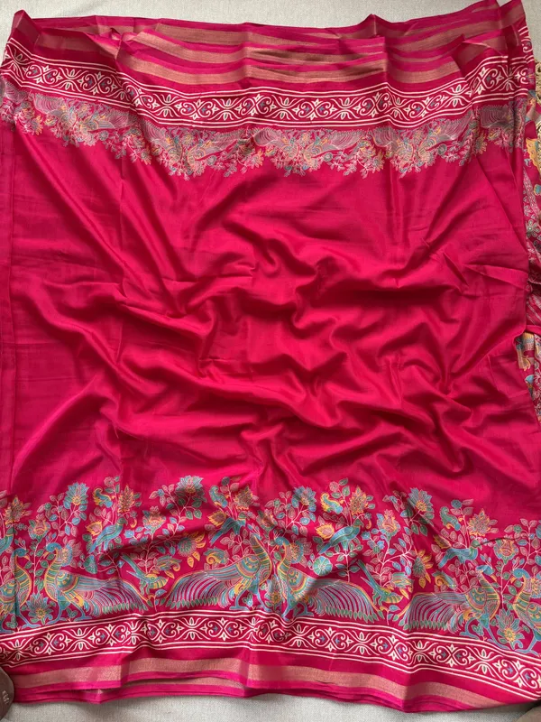 Pink_Presenting_New_Printed_With_Blouse_Mul_Mul_Cotton_Saree