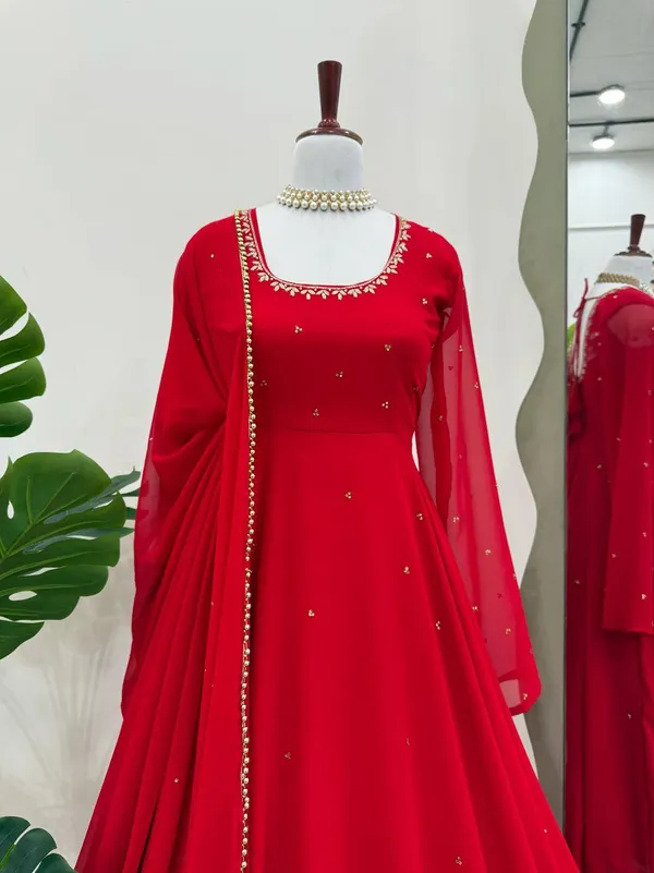 Red_Premium_Faux_Georgette_Handwork_Anarkali_Set_with_Dupatta