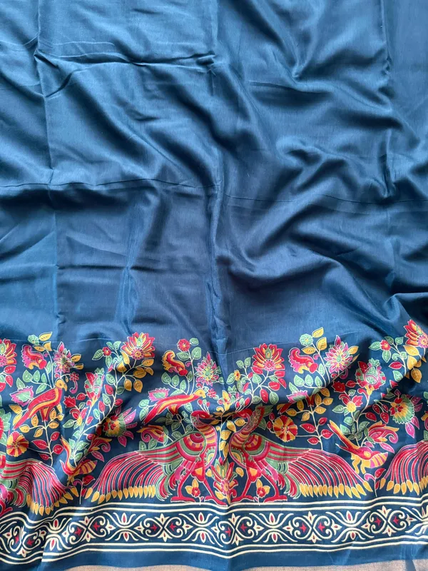 Rama_Presenting_New_Printed_With_Blouse_Mul_Mul_Cotton_Saree