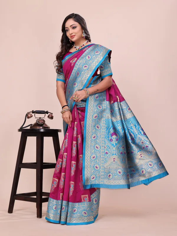 Pink_Soft_Pethani_Silk_With_Zari_Meenakari_Weaving_Designer_Saree