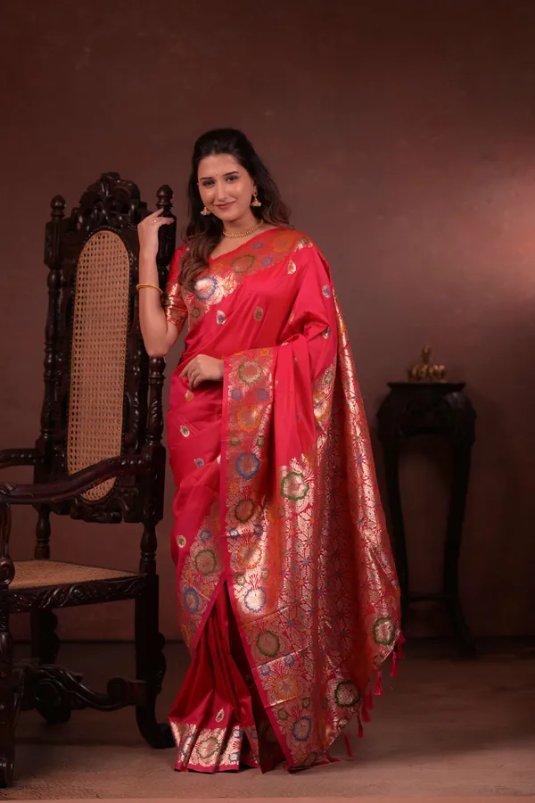 Red_Premium_Soft_Silk_New_Takshashila_Paithani_Saree_Made_With_Smooth_And_Rich_Fabric_Saree
