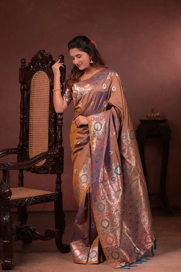 Brown_Premium_Soft_Silk_New_Takshashila_Paithani_Saree_Made_With_Smooth_And_Rich_Fabric_Saree