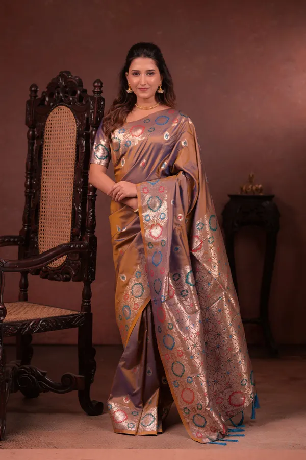 Brown_Premium_Soft_Silk_New_Takshashila_Paithani_Saree_Made_With_Smooth_And_Rich_Fabric_Saree