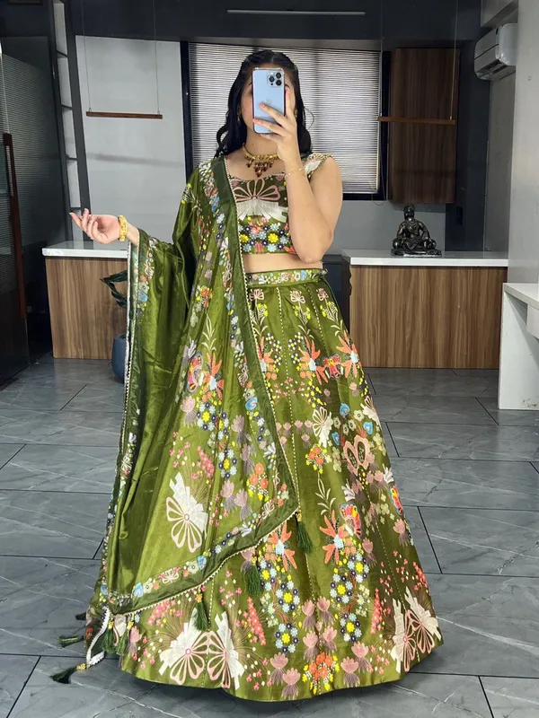 Mehndi_Wedding_Floral_Lehenga_Collection_For_Women