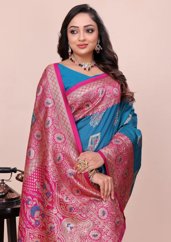 Sky_Blue_Soft_Pethani_Silk_With_Zari_Meenakari_Weaving_Designer_Saree