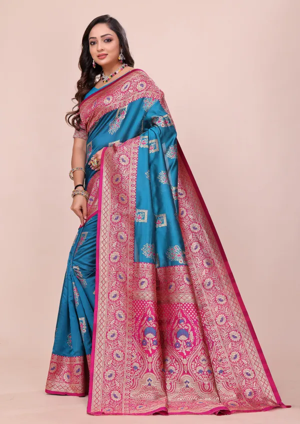Sky_Blue_Soft_Pethani_Silk_With_Zari_Meenakari_Weaving_Designer_Saree