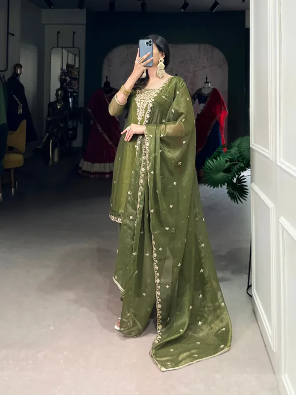 Olive_Gold_Coin_Collection_Ethnic_Dress_For_Women