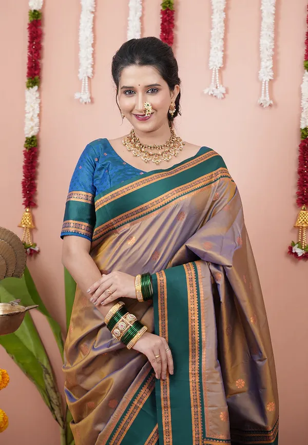 Brown_Premium_Two_Tone_Soft_Silk_Narayan_Border_with_Rich_woven_contrast_Zari_Pallu_Saree