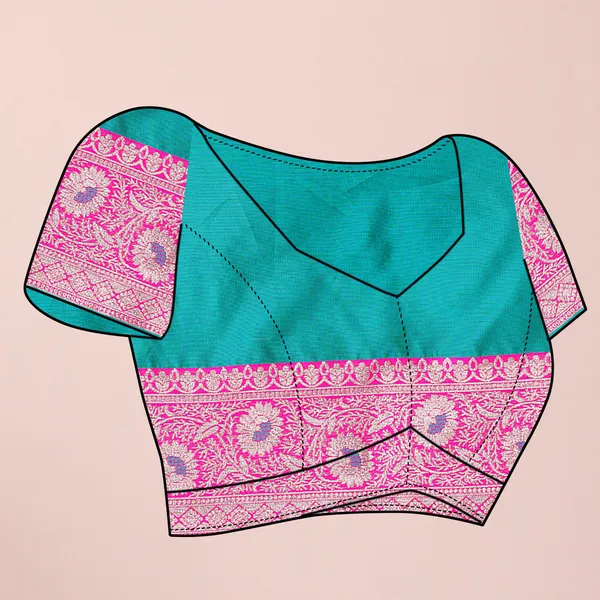 Teal_&_Rani_Pink_Soft_Pethani_Silk_With_Zari_Meenakari_Weaving_Designer_Saree