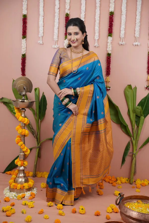Rama_&_Yellow_Premium_Two_Tone_Soft_Silk_Narayan_Border_with_Rich_woven_contrast_Zari_Pallu_Saree