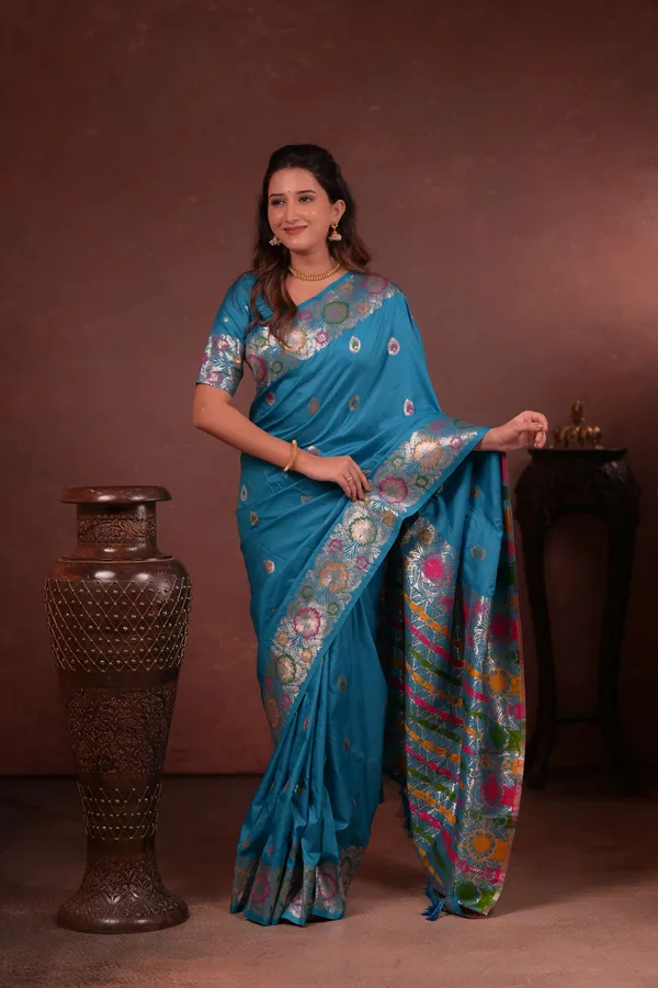 Sky_Blue_Premium_Soft_Silk_New_Takshashila_Paithani_Saree_Made_With_Smooth_And_Rich_Fabric_Saree