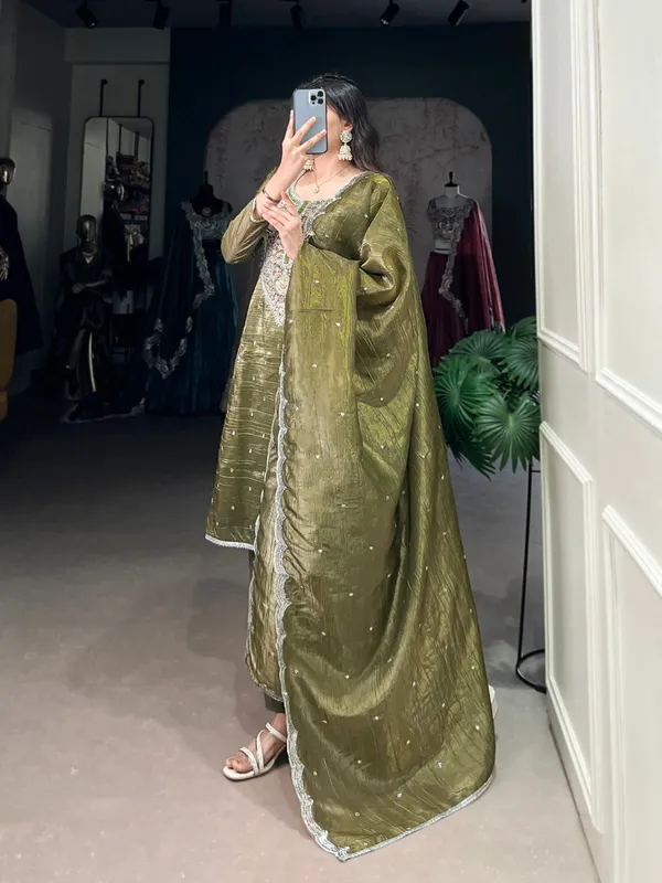 Olive_Gold_Crush_Collection_Ethnic_Dress_For_Women