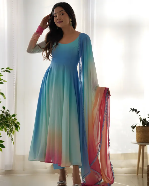 Multicolor_Ombre_Fox_Georgette_Fully_Flared_Anarkali_Suit_with_Dupatta_&_Pant
