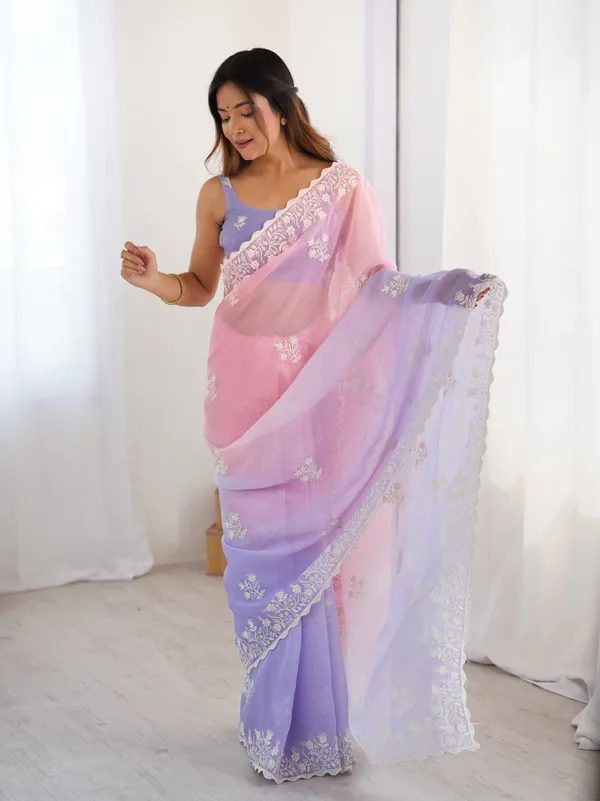 Pink_&_Lavender_Trendy_Crunchy_Pedding_With_Heavy_Cotton_Thread_Embroidery_Work_Saree