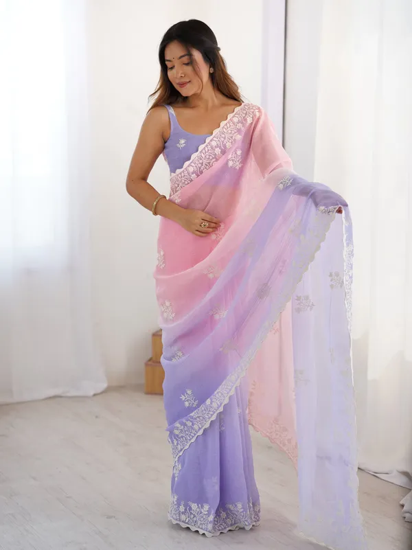 Pink_&_Lavender_Trendy_Crunchy_Pedding_With_Heavy_Cotton_Thread_Embroidery_Work_Saree
