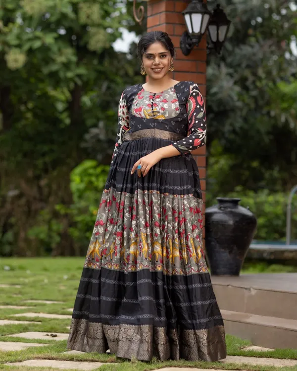 Black_Latest_Trendy_Floral_Gowns_For_Festivals_And_Weddings