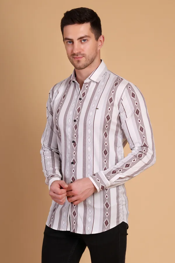 Beige_Cotton_Lycra_Medium_Shirt_For_Men