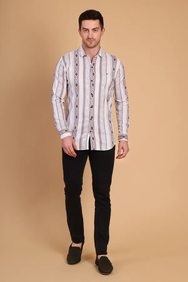 Beige_Cotton_Lycra_Medium_Shirt_For_Men