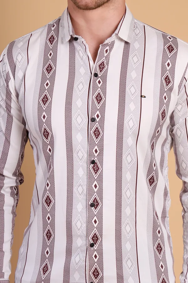Beige_Cotton_Lycra_Medium_Shirt_For_Men