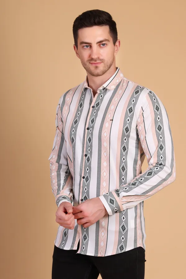 Orange_Cotton_Lycra__Medium_Shirt_For_Men