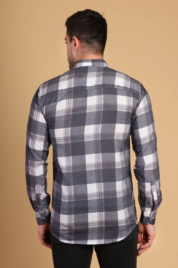 Bluish_Cyan_Cotton_Long_Shirt_For_Men