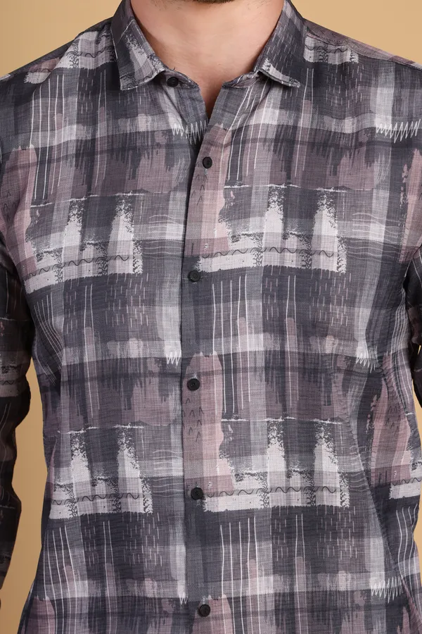 Gray_Cotton_Medium_Shirt_For_Men