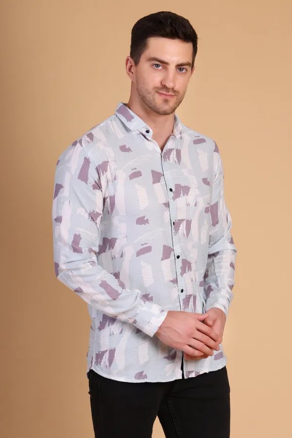 Green_Cotton_Long_Shirt_For_Men