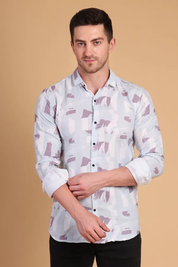 Green_Cotton_Long_Shirt_For_Men