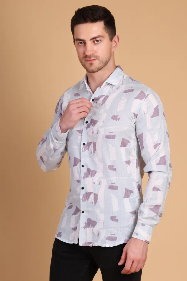 Green_Cotton_Long_Shirt_For_Men
