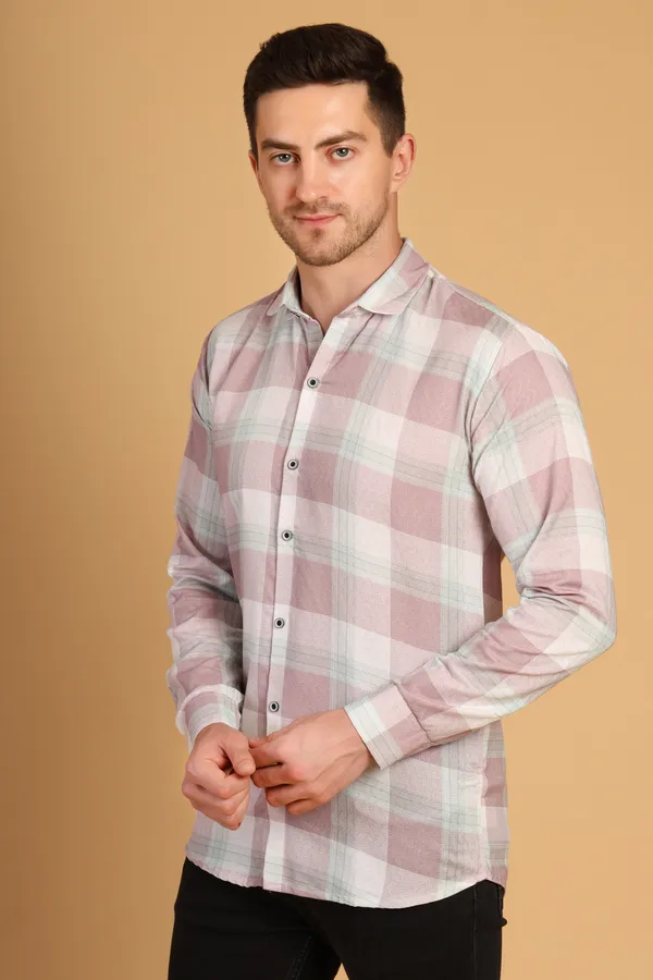 Maroon_Cotton_Long_Shirt_For_Men