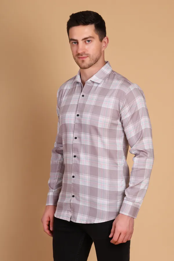 Lavender_Gray_Cotton_Long_Shirt_For_Men