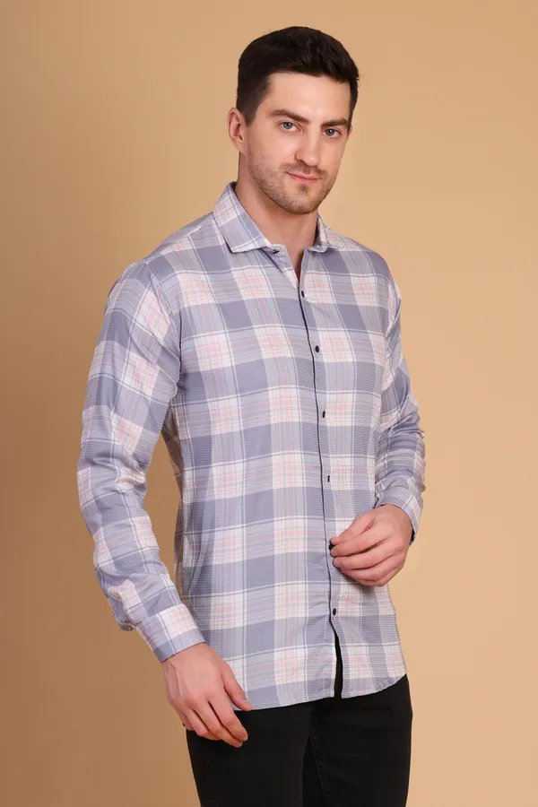 Gray_Cotton_Long_Shirt_For_Men